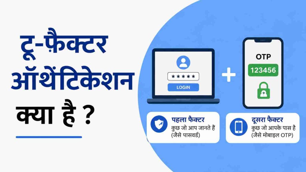 टू-फैक्टर ऑथेंटिकेशन क्या है । What is two-factor authentication in Hindi